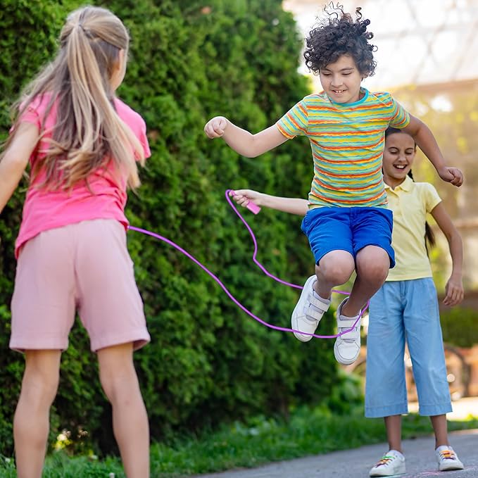 36 Pack Jump Ropes for Kids, Colorful Jump Ropes for Kids Bulk, 6.56FT Adjustable Skipping Ropesfor Boys Girls, Tangle-Free Plastic Jumping Ropes for Party Favor Exercise Outdoor Activity