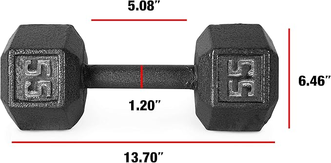 CAP Barbell Cast Iron Hex Dumbbell | Multiple Options