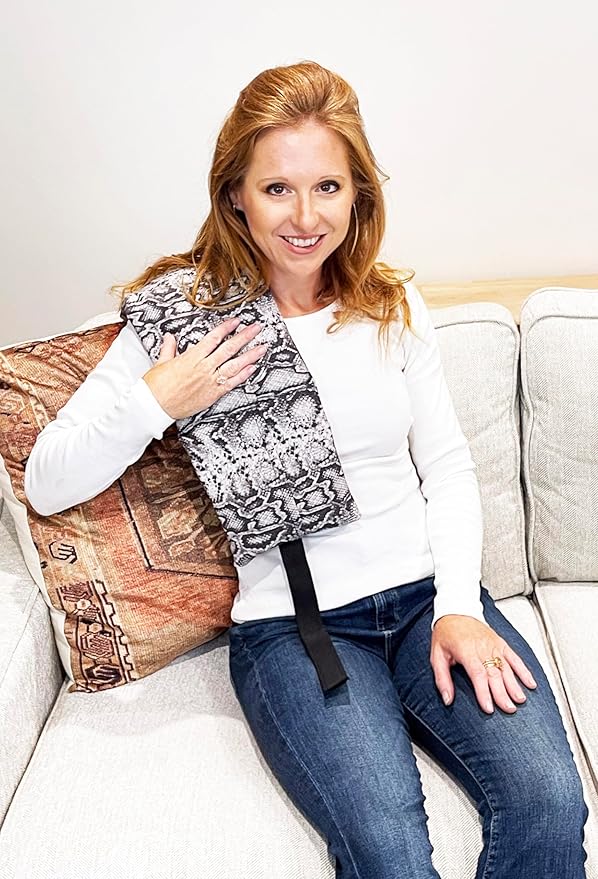 Heating Pad with Removable Pockets. Washable Cover. Microwave Heat Therapy for Back, Neck, Shoulders, Cramps. Pain and Stress Relief. Reusable Heated Wrap Corn Filled. (Jungle)