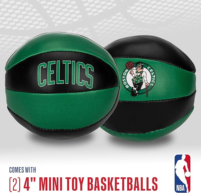 Franklin Sports NBA Toy Basketballs - 2 Pack of Kids Soft Mini Basketballs for Over The Door + Indoor Hoops - NBA Fan Shop