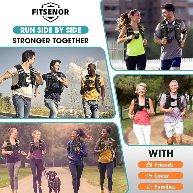 Weighted Vest for Women Walking, 6lb/8lb/12lb/16lb/20lb/30lb Strength Training Weight Vests with Phone Pocket, Comfortable Weighted Vest for Running Men, Rucking, Weight Loss, Gym Accessories