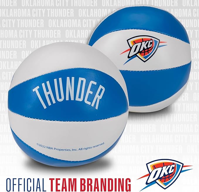 Franklin Sports NBA Toy Basketballs - 2 Pack of Kids Soft Mini Basketballs for Over The Door + Indoor Hoops - NBA Fan Shop