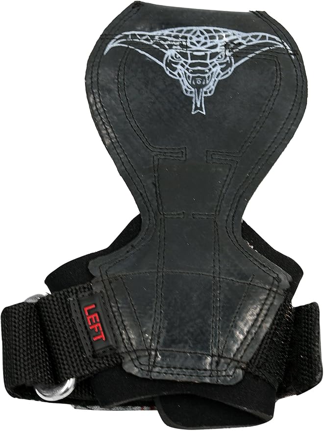 Cobra Grips Flex Model Weight Lifting Gloves Heavy Duty Straps Alternative Power Lifting Hooks for Deadlifts with Padded Wrist Wrap Support Bodybuilding
