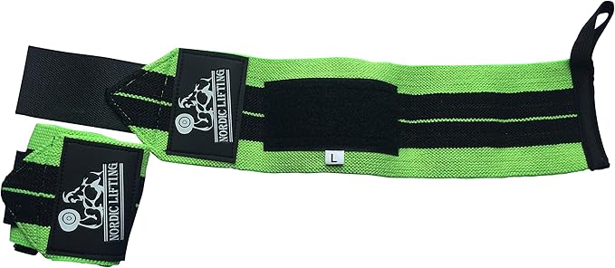Nordic Lifting Wrist Wraps (2 Pairs) – Lifting Wrist Wraps with Thumb Loop for Weightlifting, Powerlifting & CrossFit – Durable Wrist Support Straps for Men & Women – Gym Essentials for Heavy Lifts
