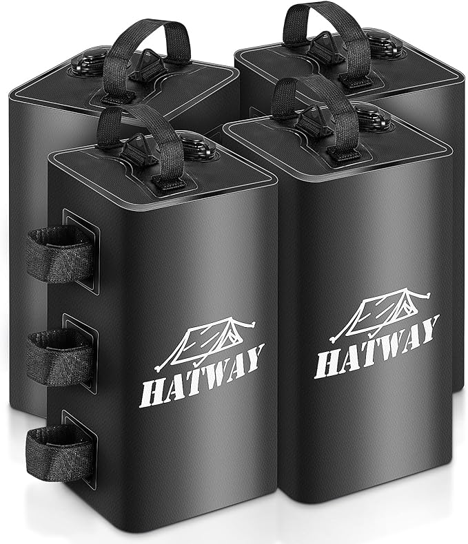 Hatway Canopy Water Weight Bag,88 LBS Water Tent Weights Set of 4 Leg Weights for Pop Up Canopy,Gazebo,Canopies,Tent-4 * 10L-Black