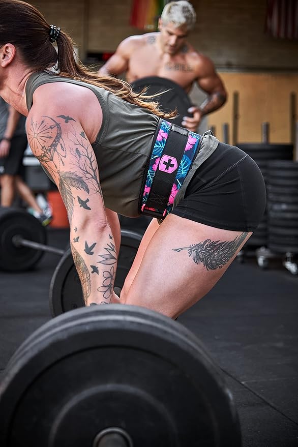 Harbinger Weightlifting Belt, Foam, 4.5" Width, Pink, X-Small - X-Large
