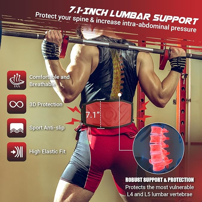 3-in-1 Weighted Pull Up Belt, Weight Lifting Dip Belt with 40.6 IN Chain & Self Locking, Weighted Gym Belt for Pull Up, Squat, Powerlifting & Deadlift, Capacity Up to 350 LBS