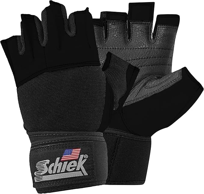 Schiek Sports 530 Platinum Lifting Gloves with Gel Pad - Amara Leather Weightlifting Gloves for Women and Men