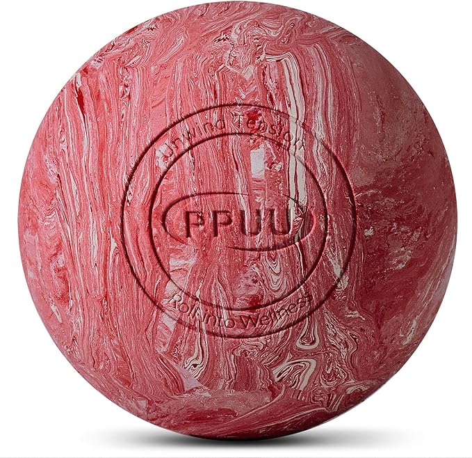 Massage Lacrosse Ball for Myofascial & Trigger Point Release, Muscle Knots, Yoga Therapy – Improves Joint Mobility & Relieves Pain – Back, Neck, Plantar Fascia, HIPS, Legs – 2.5-Inch Red Rubber