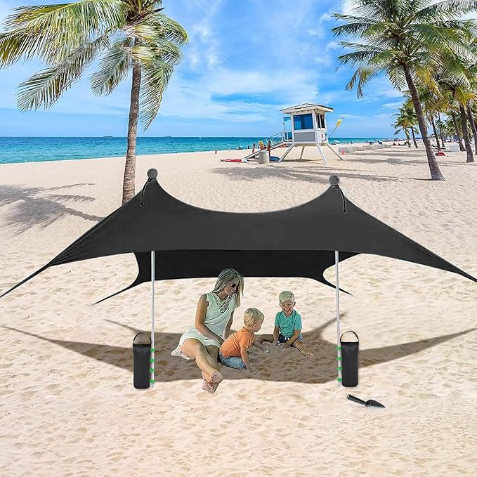 145 LBS Canopy Weights Sand Bags, 4-Pack Sand Bags for Weight Outdoor Advertising Tent Sunshade Fixed Windproof Pop up Canopy Tent Weights (Black-Green Straps)