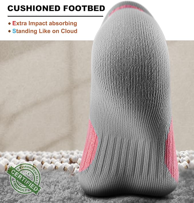 BULLIANT Men Running Socks,Active Ankle Socks No Show For Men With Cushioned Footbed Arch Support Breathable Wicking