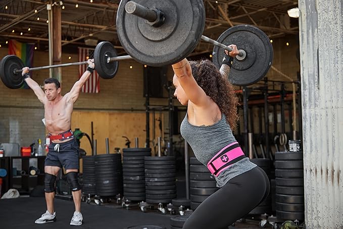 Harbinger Weightlifting Belt, Foam, 4.5" Width, Pink, X-Small - X-Large