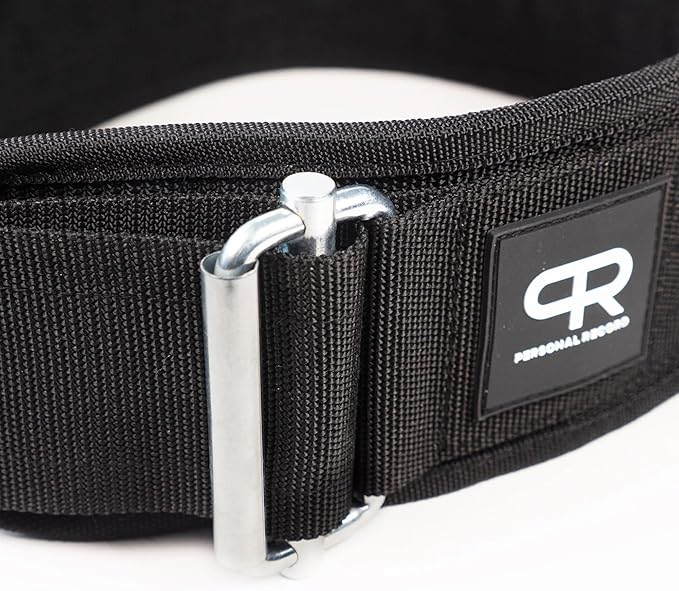 PR Personal Record Quick-Lock Weightlifting Belt – Ergonomic Fit, Durable and Lightweight Construction, Secure Fit and Performance, Power Weight Olympic Lifting, Men and Women