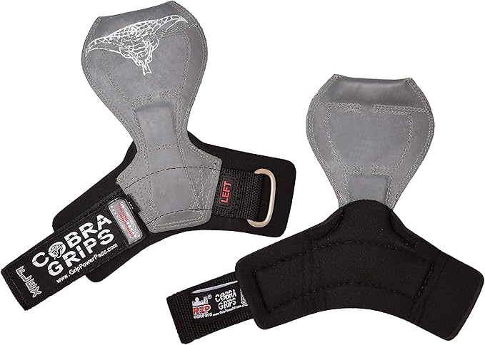 Cobra Grips Flex Model Weight Lifting Gloves Heavy Duty Straps Alternative Power Lifting Hooks for Deadlifts with Padded Wrist Wrap Support Bodybuilding