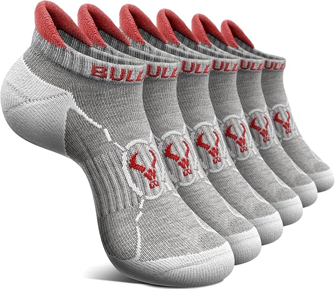 BULLIANT Men Running Socks,Active Ankle Socks No Show For Men With Cushioned Footbed Arch Support Breathable Wicking