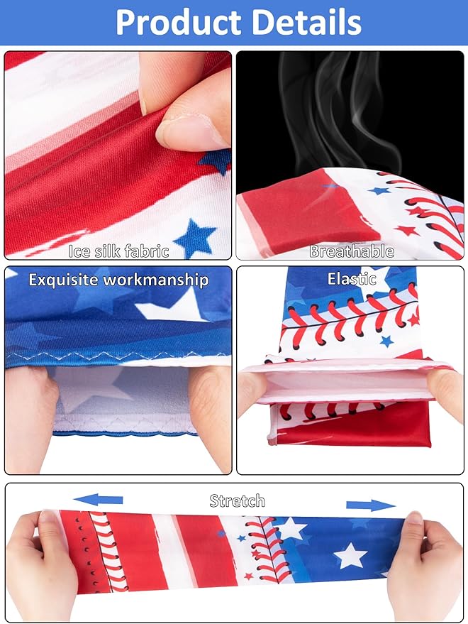 12 Pairs Sports Arm Sleeves for Kids Basketball Baseball Arm Sleeves UV Sun Protection Cooling Arm Cover Sleeve
