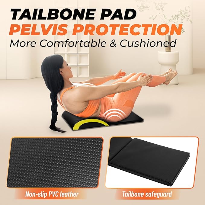 Yes4All Abdominal Exercise Pads, Foldable Ab Workout Equipment for Home Gym Core Training & Back Stretching, Sit Up Mat for Floor Exercises