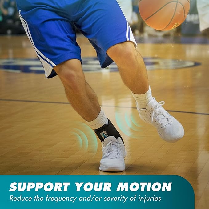 Med Spec ASO Ankle Stabilizer - Lace Up Ankle Brace for Sprained Ankle and Peroneal Tendonitis, Orthopedic Ankle Support for Men, Women, Adults, Teens and Kids, Sports Injury Recovery
