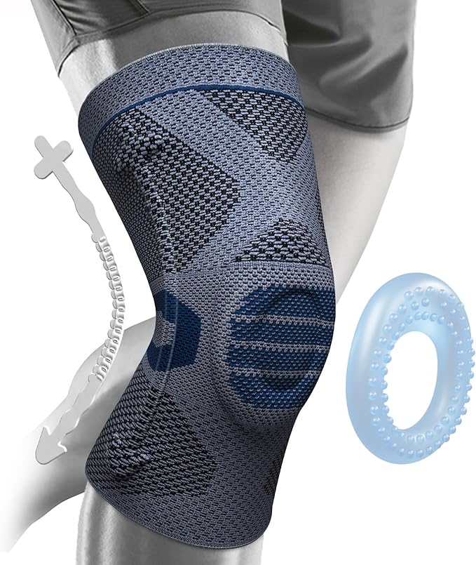 NEENCA Professional Knee Brace for Pain Relief, Medical Knee Compression Sleeve, Knee Support with Horizontal Knit Tech for Meniscus Tear, ACL, Arthritis, Joint Pain, Runner, Workout