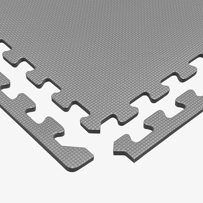 We Sell Mats 3/8" Thick Multipurpose EVA Foam Exercise Floor Mat, Interlocking Tiles, Anti-Fatigue for Home or Gym