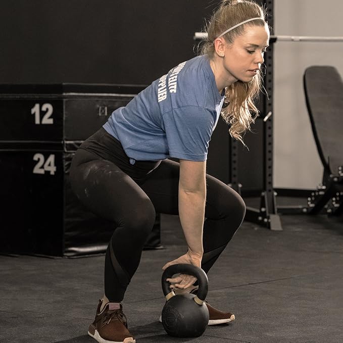 REP Fitness Single Kettlebells 5lb to 50lb Weight Range, Cast Iron, Strength Training, Power Workout Equipment, Home Gym, Free Weights, Dumbbell Alternative, Exercise, Men, Women