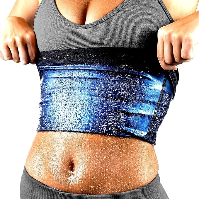 Waist Trainer Trimmer Sweat Belt Band for Women Lower Belly Fat Sauna Slimming Belt Suit Workout