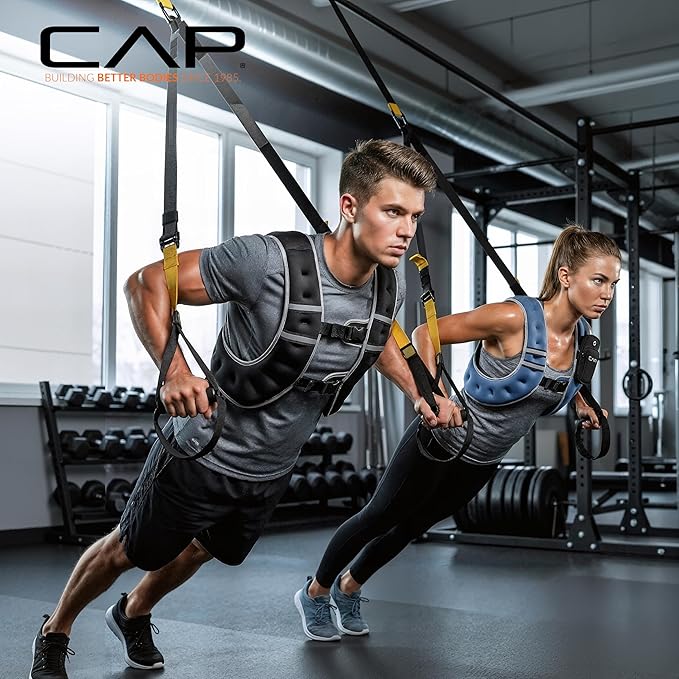 CAP Weighted Vest | 8lb -30lbs | Reflective Workout Vest for Walking, Running, Cardio, Strength Training | Multiple Colors