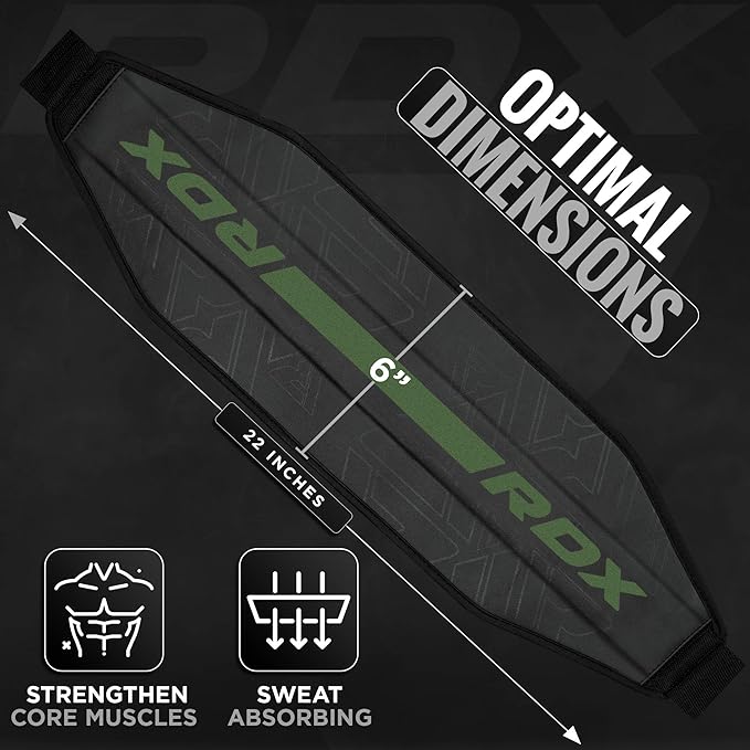 RDX AB Straps for Pull Up Bar Hanging (Pair), Maya Hide Leather, Abdominal Muscle Building Padded Arm Support Slings with D-Ring Strap, Leg Raise Exercise Fitness Workout Strength Training, Men Women