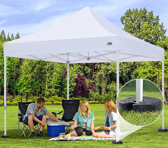 ABCCANOPY Easy Canopy Weights with Lock Design for Wind Resistance, No Sliding, Stably Secure Tents, Canopies, and Umbrellas at Outdoor Events, 1Pack (10LB)