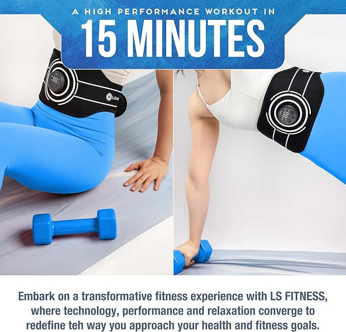 Ab Stimulator EMS Belt – Core Muscle Activation & Training Support, Adjustable Wireless Ab Trainer for Home Workouts