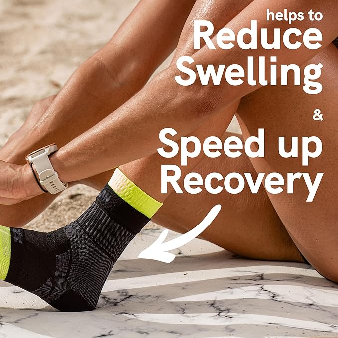 Zensah Ankle Support - Compression Ankle Brace - Running, Soccer, Sports - Ankle Sleeve Helps Sprains, Tendonitis, Pain