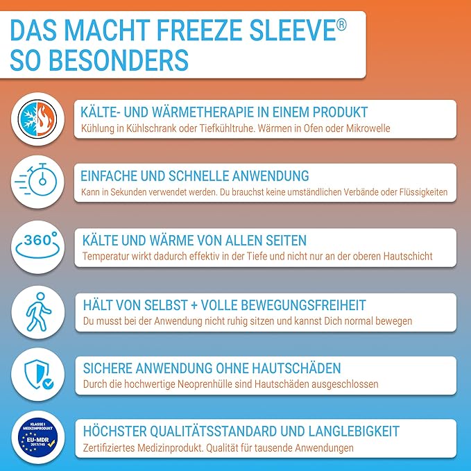 FreezeSleeve Ice & Heat Therapy Sleeve- Reusable, Flexible Gel Hot/Cold Pack, 360 Coverage for Knee, Elbow, Ankle, Wrist- Turquoise, X-Large