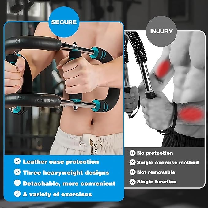 Twister Arm Trainer, Chest Workout Equipment, Home Gym Equipment, Arm Trainer for Men, Chest Trainer for Men, Forearm Strengthener, Workout Equipment, Exercise Equipment, Arm Trainer with Free Gloves