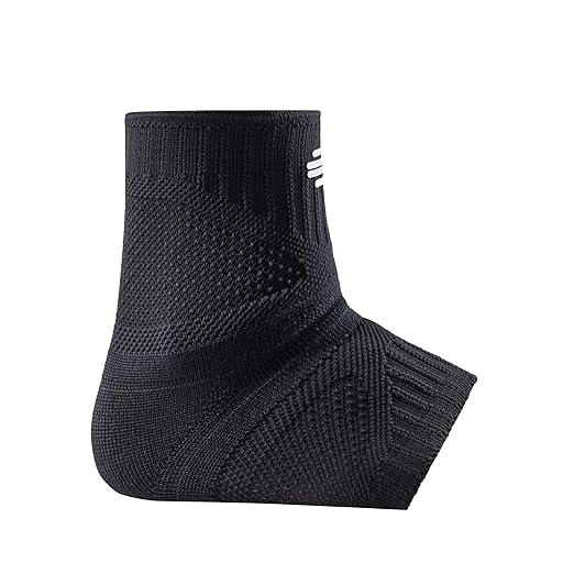 Bauerfeind Sports Ankle Support Dynamic - Ankle Compression Sleeve for Freedom of Movement - 3D AirKnit Fabric for Breathability - Premium Quality & Washable (XXL, All Black)