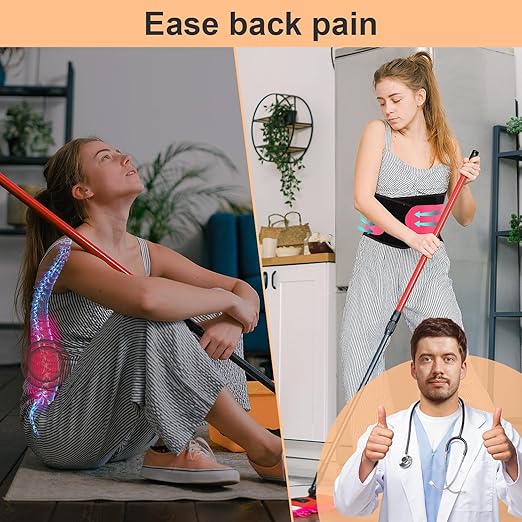 T TIMTAKBO 2.0 Version Lower Back Brace for Pain Relief, Back Brace for Lifting at Work, Back Brace for Herniated Disc and Sciatica, Back Support Belt for Women (Red,L/XL Fits 32"-39" Belly Waist)