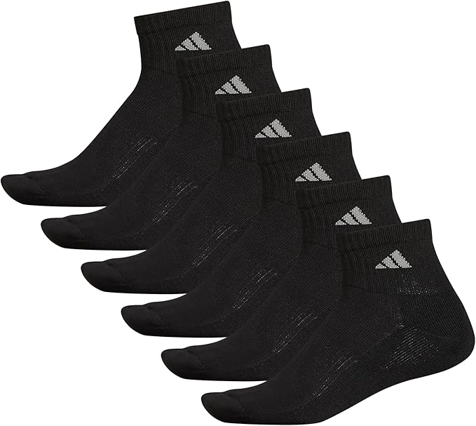 adidas Men's Athletic Cushioned 6-Pack Quarter