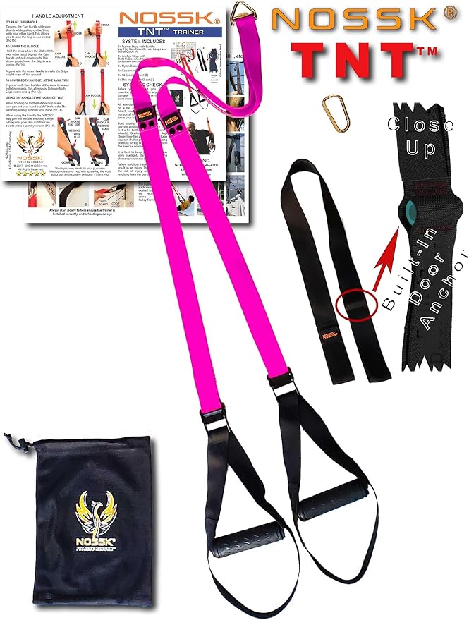 TNT Pro Suspension Fitness Trainer (Pink) - Proud to be a USA Company