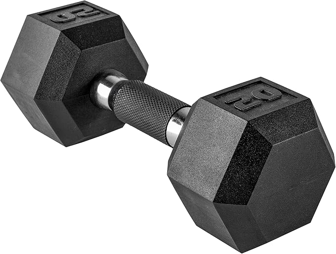 CAP Barbell Coated Hex Dumbbell Weight - Single | 10-120 lbs | Multiple Options