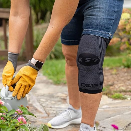 OrthoSleeve Knee Brace for ACL, MCL, Injury Recovery, Meniscus Tear, knee pain, aching knees, patellar tendonitis and arthritis (4XL, Black, Single)