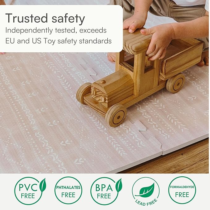 Lillefolk Baby Play Mat for Floor – 4x6ft Dusk | Soft Non Toxic Premium EVA Foam Tiles for Tummy Time, Crawling & Playroom – Waterproof Interlocking Floor Mat for Babies & Toddlers (6 Tiles)
