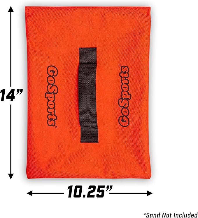 GoSports Sports Net Sandbags Set of 4 Weighted Anchors for Baseball Nets, Soccer Goals, Golf Nets, Football Nets, Hockey Nets and More