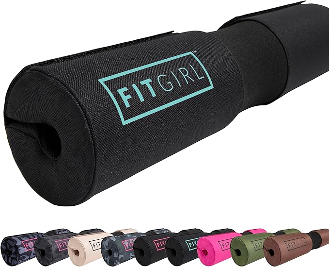 FITGIRL - Squat Pad and Hip Thrust Pad for Leg Day, Barbell Pad Stays in Place Secure, Thick Cushion for Comfortable Squats Lunges Glute Bridges, Olympic Bar and Smith Machine