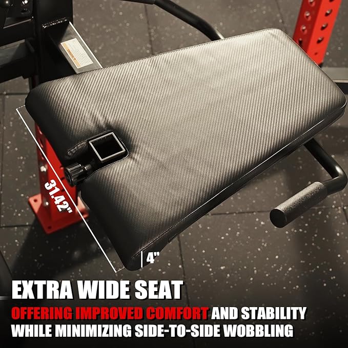 Mikolo Leg Curl and Extension Attachment for 3" x 3" Power Cage Rack Attachment Set,Home Gym Accessories