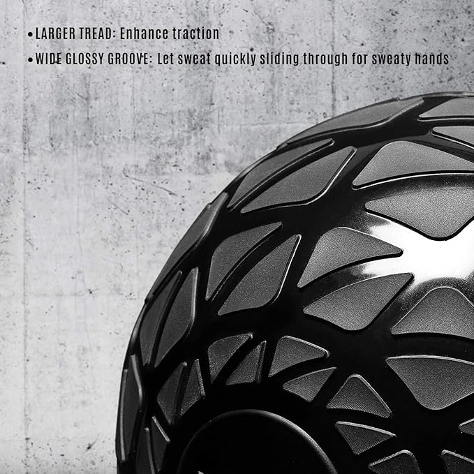 Yes4All Slam Balls, 10-40lb Weighted Ball Weight, Durable PVC Sand Filled Workout Dynamic Slam Ball for Core Strengthen
