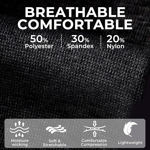 NEOTech Care Ankle Support Sleeve (1 Unit) - Open Heel, Light, Elastic & Breathable Knitted Fabric - Medium Compression - For Men, Women, Kids - Right or Left Foot - Black Color (Size L)