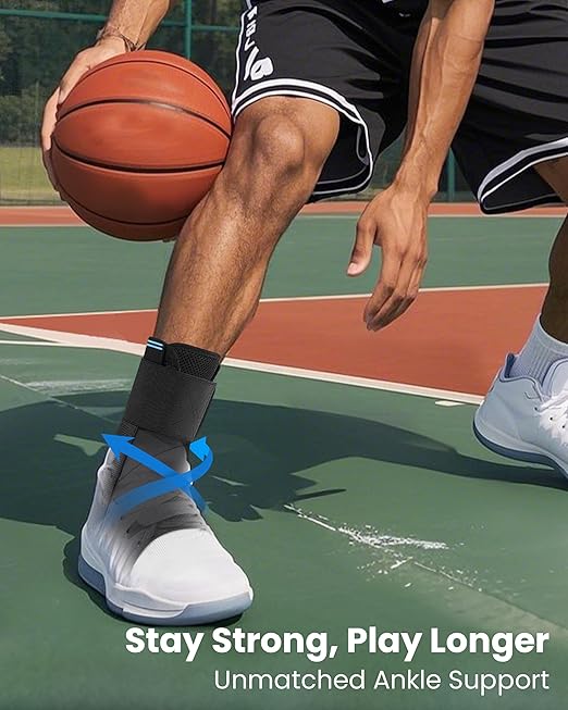 Ankle Brace for Women Men - Ankle Support Brace for Sprained Ankle, Ankle Stabilizer for Achilles, Tendon, Sprain, Injury Recovery, Lace up Ankle wrap for Running, Basketball, Volleyball (Upgrade Ankle Brace, Small)