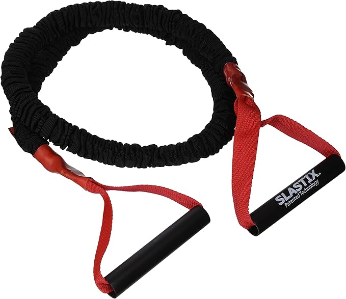 Stroops Slastix Toner Resistance Bands with Handles | Safe Sleeve Exercise Bands for Strength Training, Full Body Workouts, and Home Gym Fitness