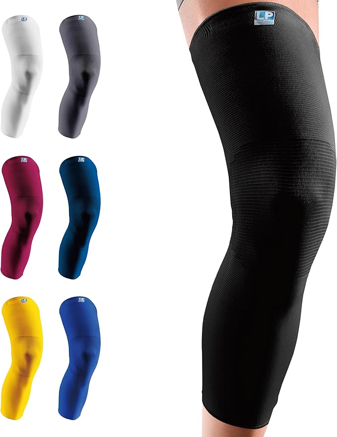 LP SUPPORT 667 Compression Sleeve Leg Full Length for Sports, Cycling, Running, Basketball, for Men Women (S - XL)