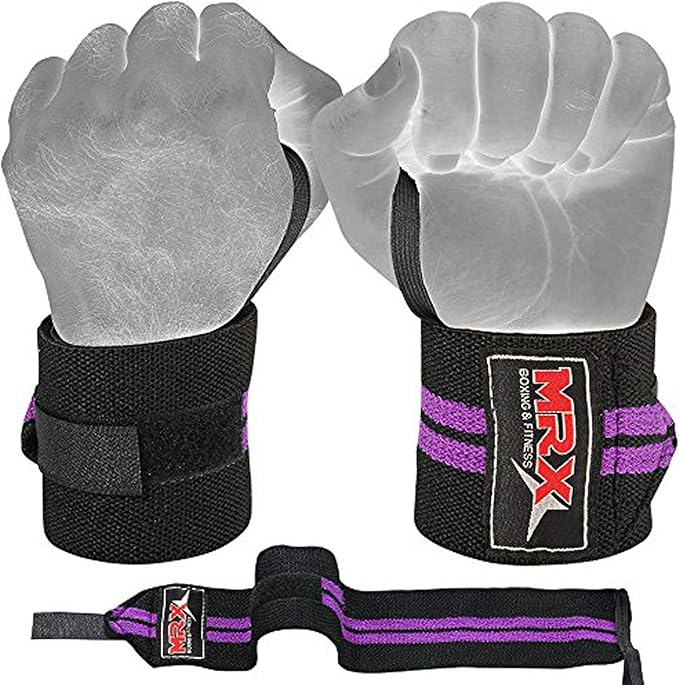MRX Weight Lifting Gym Training Wrist Wraps for Wrist Support Bodybuilding Workout Wrap Men/Women