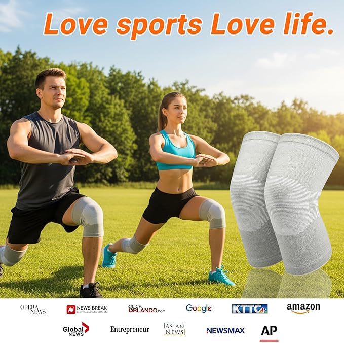 Knee Sleeves For Women Bamboo Pair Compression Leg Brace Pain Arthritis Plus Size Wraps Relief Running Sleeping Under Soft Elastic Vendas Para Rodillas Protector Gym Mujer Rodilleras Weightlifting(Black,X-Large)